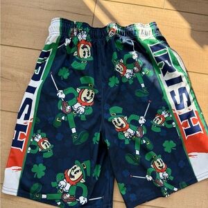 Lacrosse Unlimited Kids Irish Themed Green and Navy Shorts